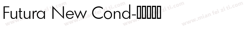Futura New Cond字体转换
